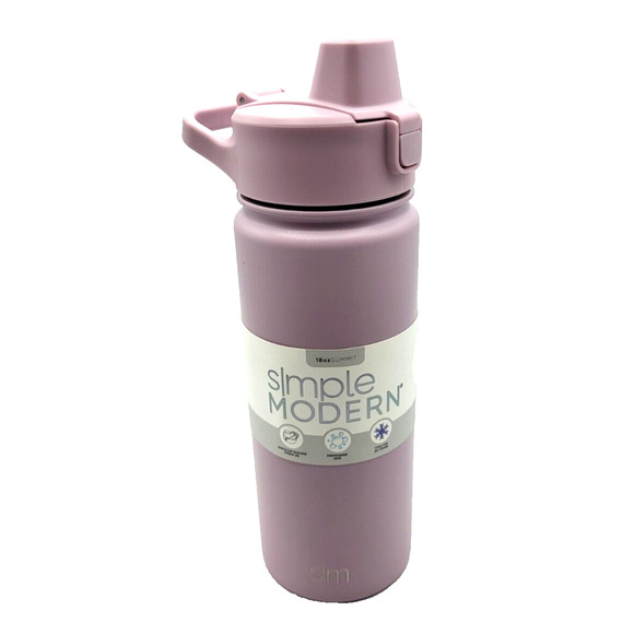 Simple Modern Summit Purple 18oz Water Bottle Stainless Steel Insulated Flip Top - Picture 1 of 12